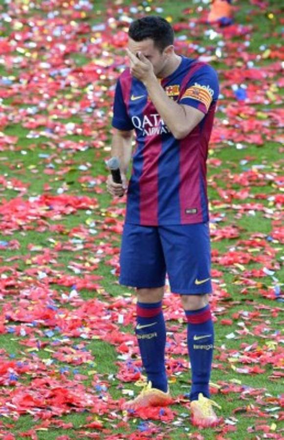 La despedida de Xavi Hernández del Camp Nou
