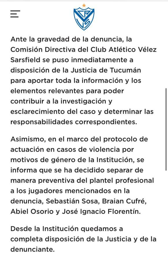 Escándalo: Histórico club separa a cuatro futbolistas por abuso sexual y la dura revelación de la víctima