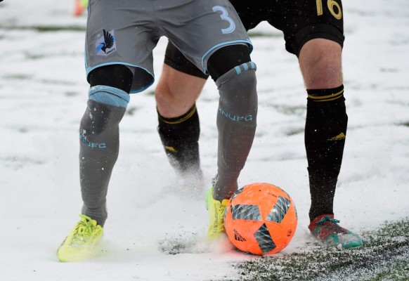 Las fotografías más sorprendentes del Atlanta-Minnesota bajo la nieve en la MLS