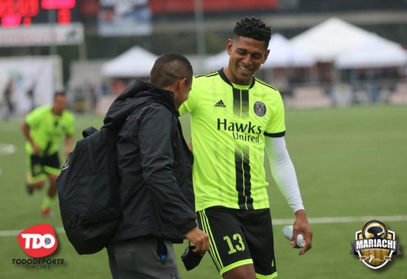 Futbolistas hondureños que participaron en la Copa Mariachi en Estados Unidos