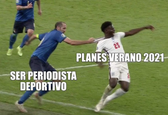 Italia campeón de la Eurocopa y los memes hacen pedazos a Inglaterra y Saka por su jugada con Chiellini