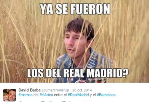 Los mejores memes históricos del clásico Barcelona-Real Madrid