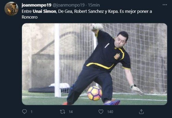 Memes: Hacen pedazos a Unai Simón, portero de España, por su terrible error en la Eurocopa
