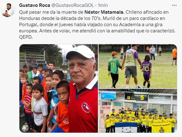 “Néstor Matamala, un padre, un maestro y de corazón hondureño”: Así reaccionan los periodistas y afición tras la muerte del técnico