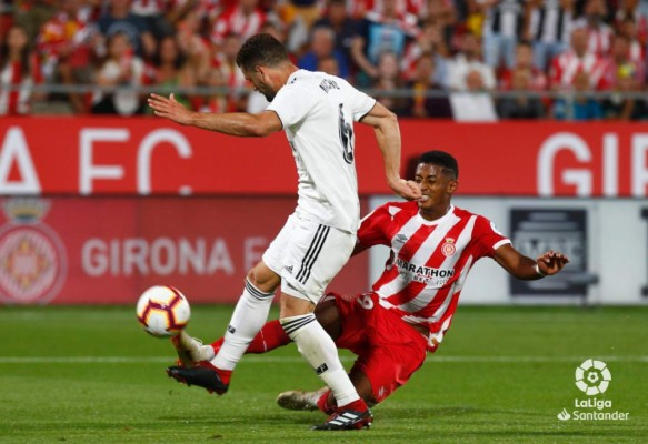 EN FOTOS: El 'cariñito' que le dejó 'Choco' Lozano a Nacho ante Real Madrid