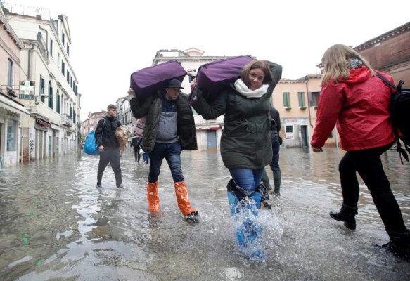 Devastación apocalíptica: Las impactantes imágenes de Venecia inundada