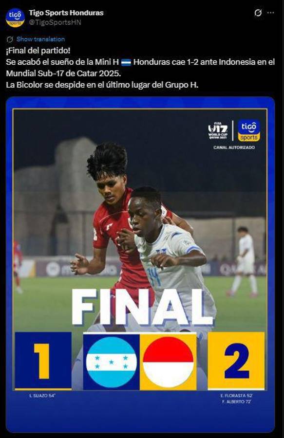 Un fracaso más, Terminó el martirio: así reaccionó la prensa tras la dura eliminación de Honduras del Mundial Sub-17