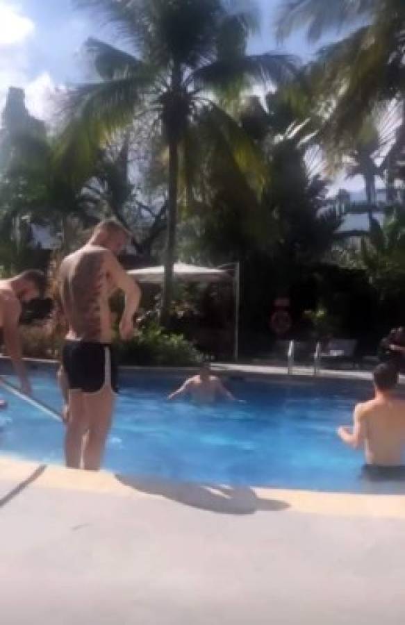 ¡Piscina, sol y risas! Así disfrutan los jugadores del Seattle Sounders en San Pedro Sula