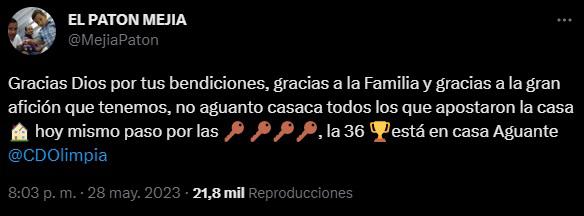 ”Ódiame más”, “Olimpia campeón”: Futbolistas de “Potros” y “Merengues” reaccionan en redes tras la gran final