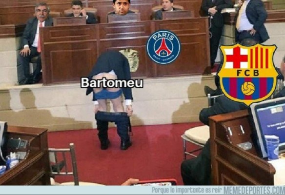 Barcelona y Bartomeu, las víctimas favortitas de los memes del fichaje de Neymar