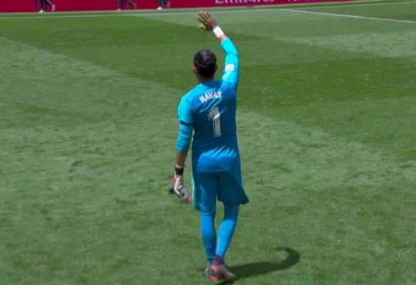 En solitario: Así se despidió Keylor Navas del Real Madrid en el Bernabéu
