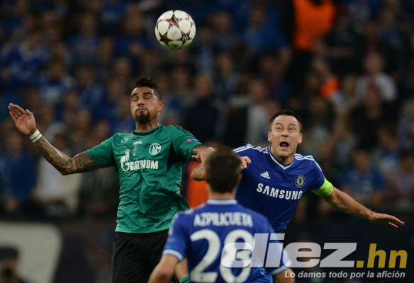 Schalke 04 vs Chelsea FC en UEFA Champions League.