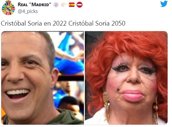 Cristiano Ronaldo y Militao son protagonistas: Los memes que hacen pedazos a Cristóbal Soria tras su operación en el rostro