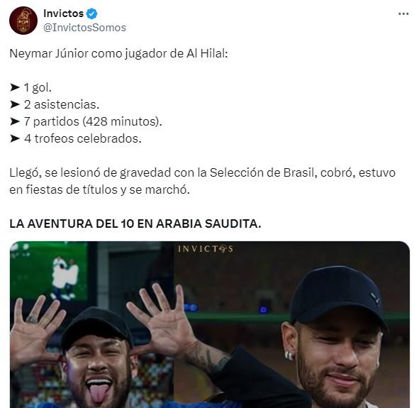 Así reaccionó la prensa internacional a la salida de Neymar del Al Hilal Saudí: “las cifras de una ruina faraónica”