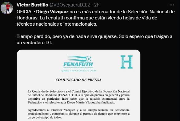 ”Diego Vázquez fue mejor que Bolillo”, “Fenafuth ha perdido tiempo”: Las reacciones de la prensa ante el adiós de “La Barbie”