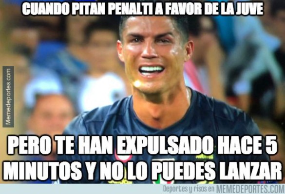 Memes arrecian contra Cristiano Ronaldo por su expulsión en Mestalla