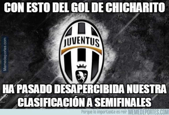 Chicharito Hernández es protagonista de los memes por su gol al Atlético