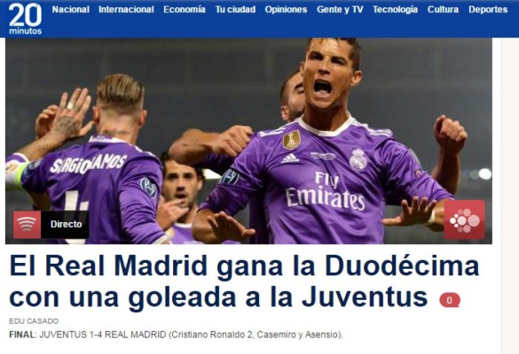 Medios de Barcelona se rinden al Real Madrid al conseguir la 12