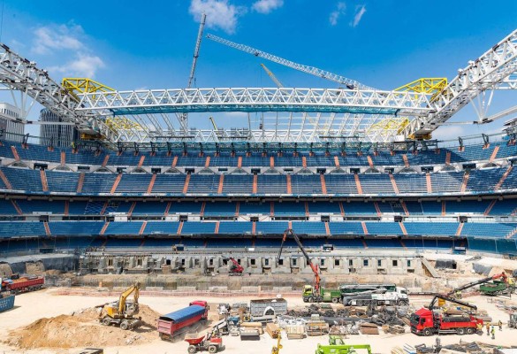 Imágenes históricas del nuevo Bernabéu: Así luce el estadio del Real Madrid; instalado el techo