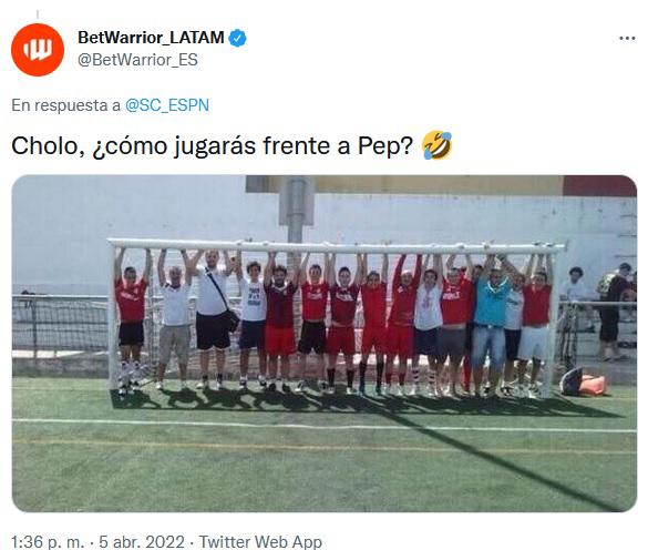 Los memes destrozan a Simeone y al Atlético por jugar metido atrás ante el Manchester City en Champions