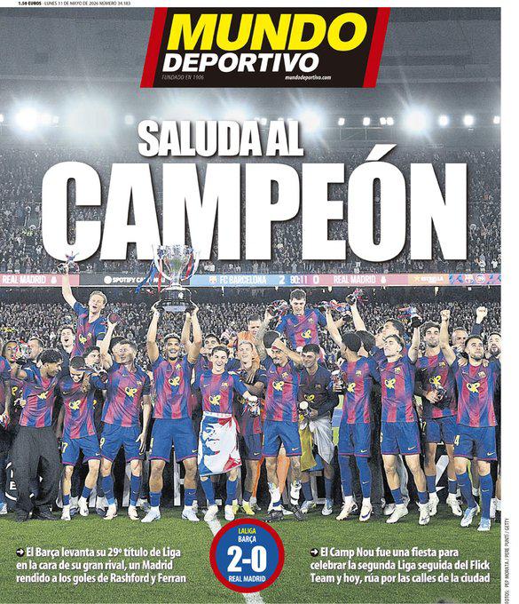 Prensa se rinde ante el Barça y señalan al nuevo DT del Madrid: Tiene trabajo...