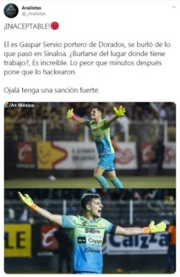 Lo que dicen en redes sociales de Gaspar Servio tras su polémico vídeo en Culiacán: 'Futbolista sin cerebro' 