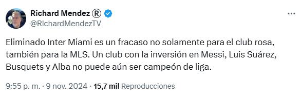 Prensa reacciona por el fracaso del Inter Miami y atacan a Messi: “Las piernas siempre le tiemblan ante la adversidad”