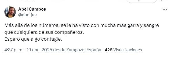 Lo que dice la afición de España sobre el debut de Kervin Arriaga con el Zaragoza; se rinden ante el hondureño: “es top”