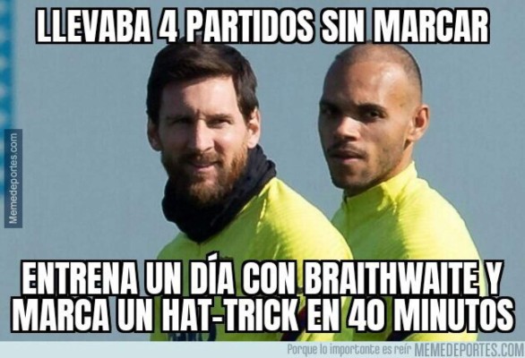 Messi, Barcelona, Braithwaite y los memes de la goleada sobre el Eibar