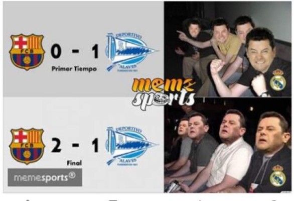 Los mejores memes de la sufrida victoria del FC Barcelona ante el Alavés
