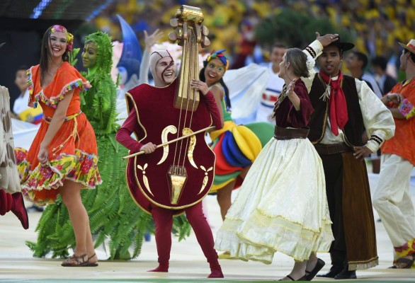 Espectacular inauguración de ceremonia de Brasil 2014