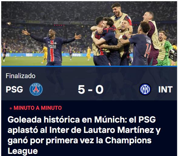 PSG ganó su primera Champions con una paliza y así reacciona la prensa: Qué suerte tuvo el Barcelona de quedar eliminado
