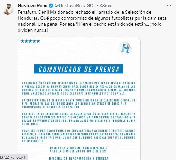 Así reacciona la prensa deportiva ante el caso de Denil Maldonado: “Jugadores que son pecho frío” y “Honduras es un desastre”