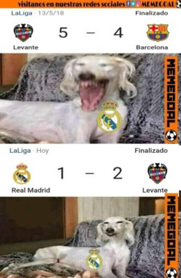 MEMES: Hacen pedazos al Real Madrid por su crisis y derrota ante el Levante