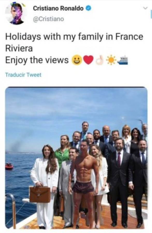 Memes despedazan a Cristiano Ronaldo por su última foto en sus vacaciones con Georgina Rodríguez