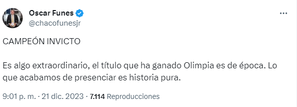 Rendidos ante el León: periodistas reaccionan por el título invicto de Olimpia y esto dicen sobre Motagua