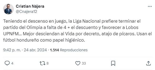 Periodistas hondureños “explotan” tras lo ocurrido en el UPNFM-Olimpia en Choluteca: “Vergüenza” y “es un asco”