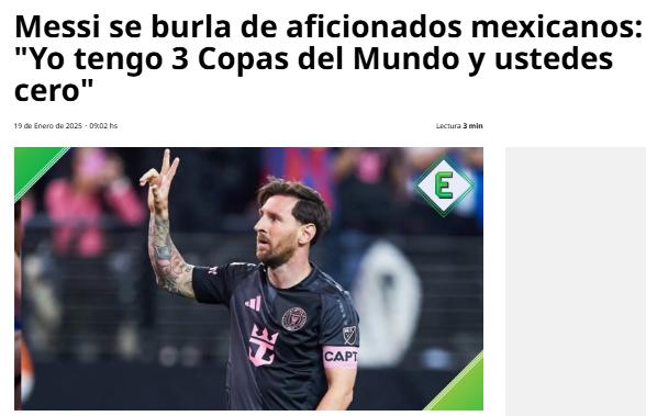 ¿Qué dijo Faitelson? Prensa mexicana reacciona por el gesto de Messi: “Se burla de la afición...”
