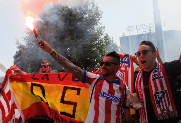 Ambiente espectacular en Milán por la final de la Champions League