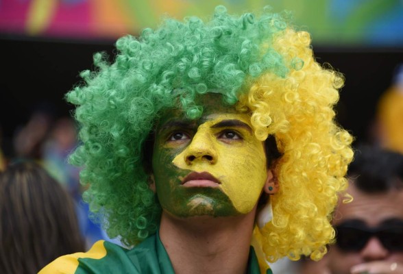 Ambiente en partido Brasil Mexico