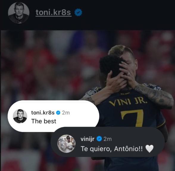 La reacción de Toni Kroos al conocer que Vinicius ni nadie del Real Madrid ganó el Balón de Oro; el brasileño le respondió