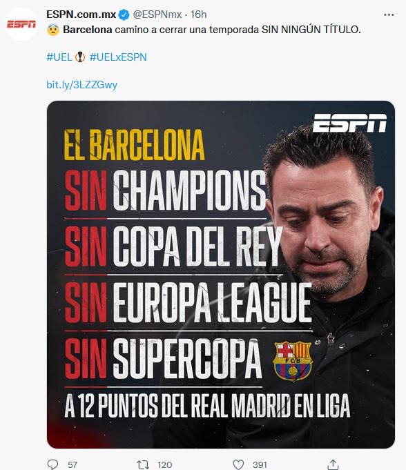 Las portadas y lo que dice la prensa sobre la eliminación del Barcelona en la Europa League: ¡Humillados!