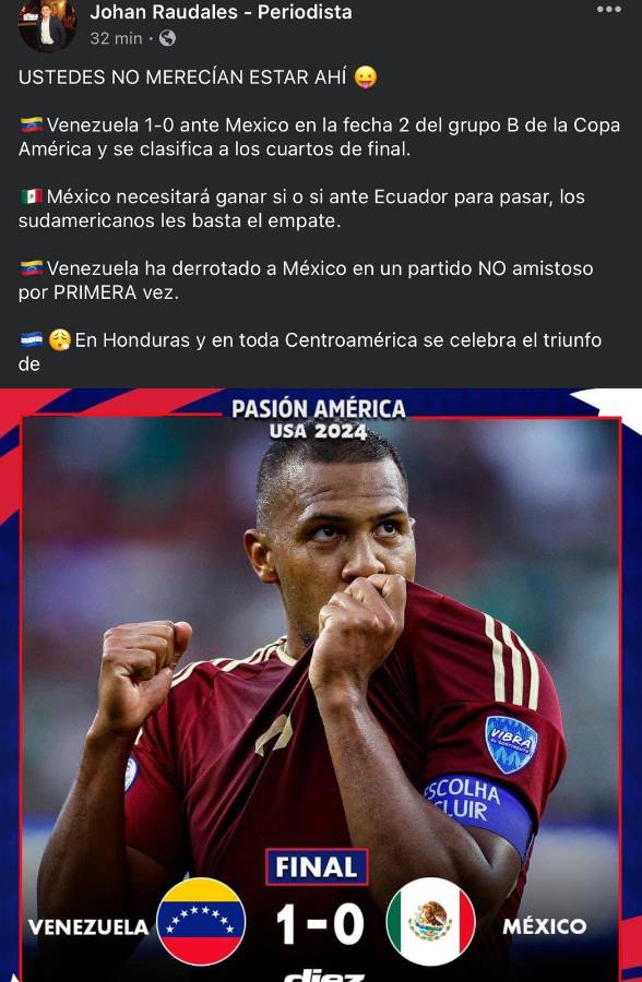 Faitelson y la prensa reacciona a la derrota de México ante Venezuela en la Copa América: “Somos una porquería”