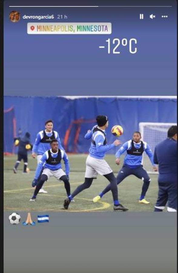 Seleccionados de Honduras asombrados con el intenso frío en Minnesota a horas del juego ante EEUU: “Que sea tu voluntad, mi Dios”