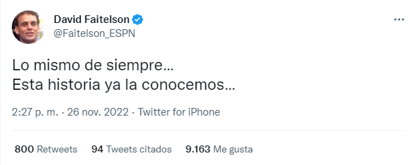 ¡Les dio con todo! Los fulminantes mensajes de David Faitelson por la derrota que sufrió México ante Argentina en el Mundial