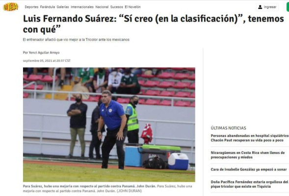 ¿Críticas a Luis Fernando Suárez? Lo que dice la prensa tras la derrota de Costa Rica ante México