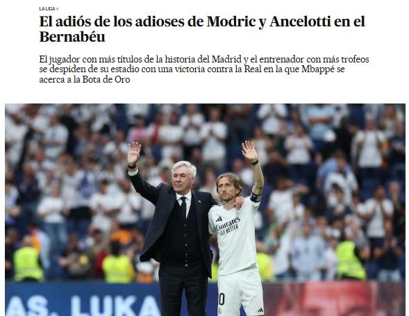 Real Madrid: prensa mundial reacciona por el adiós de Ancelotti y Modric; esto dicen en Barcelona