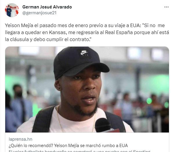 Lo que dice la prensa sobre la polémica entre Yeison Mejía, Motagua y Real España: “Siguen siendo mal asesorados”