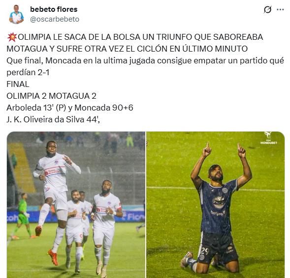 Motagua se dejó empatar de Olimpia en polémico clásico y lo que dice la prensa: Les entra el tembleque; increíble lo del árbitro