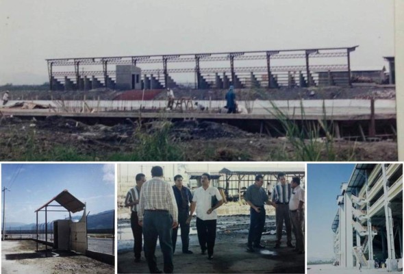 Así se ve el estadio Olímpico con los contenedores fríos para albergar cadáveres por coronavirus